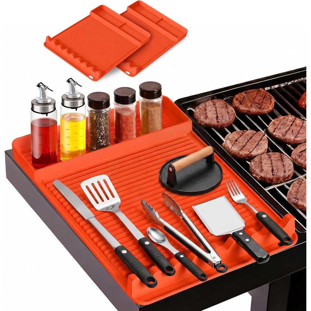 Camping Cooking Area - Heat Resistant Silicone Grill Mat -