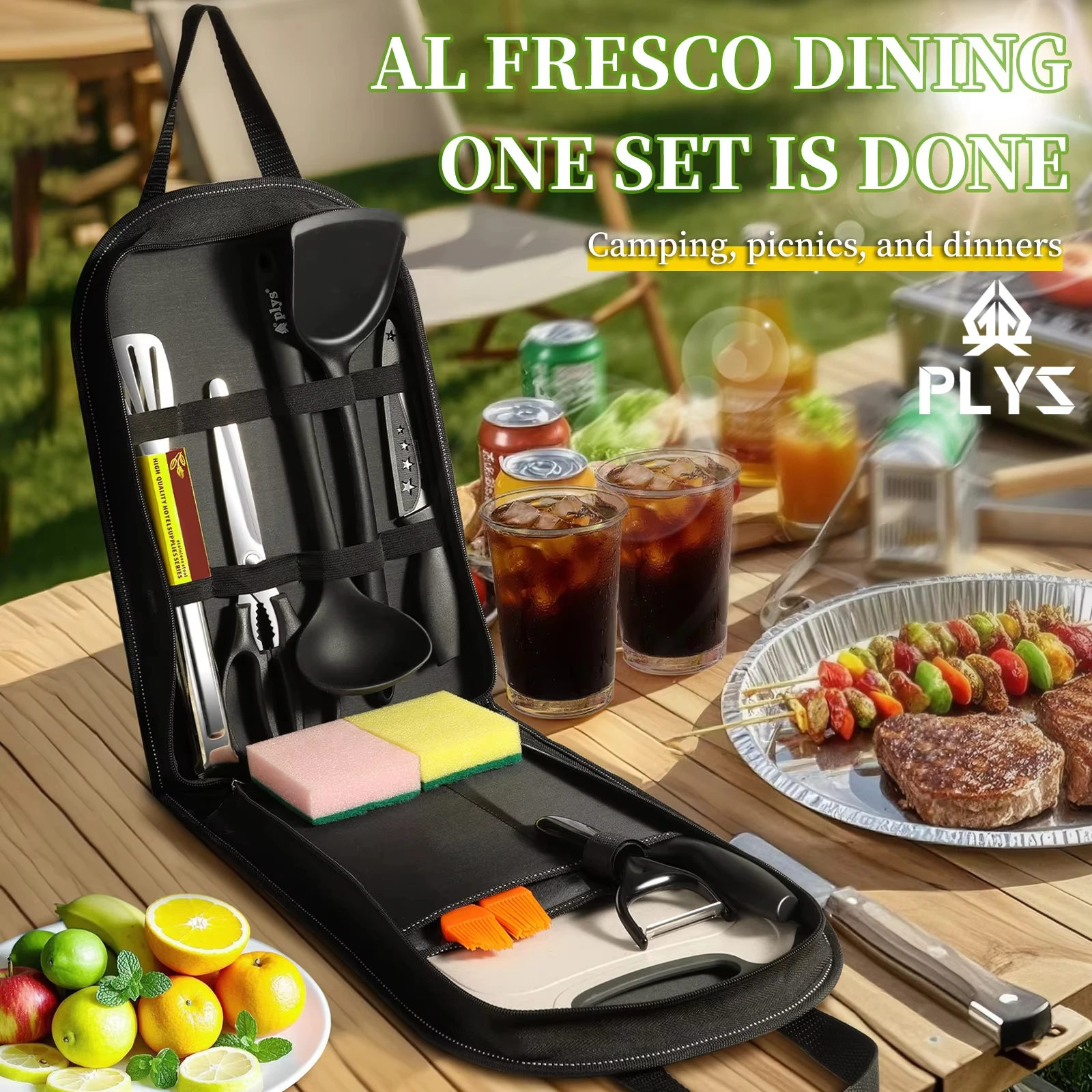 Portable outdoor utensils set  - огляд і ціна Camping Cooking Bundle