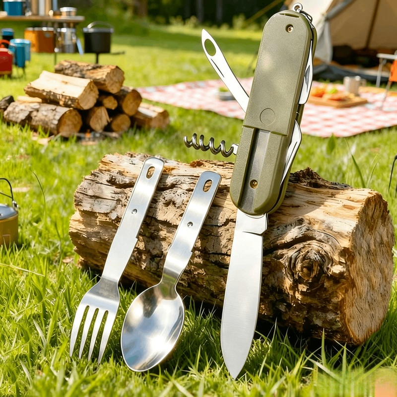 Stainless Steel 7 in 1 Camping - огляд і ціна Camping Cooking Set Stainless Steel