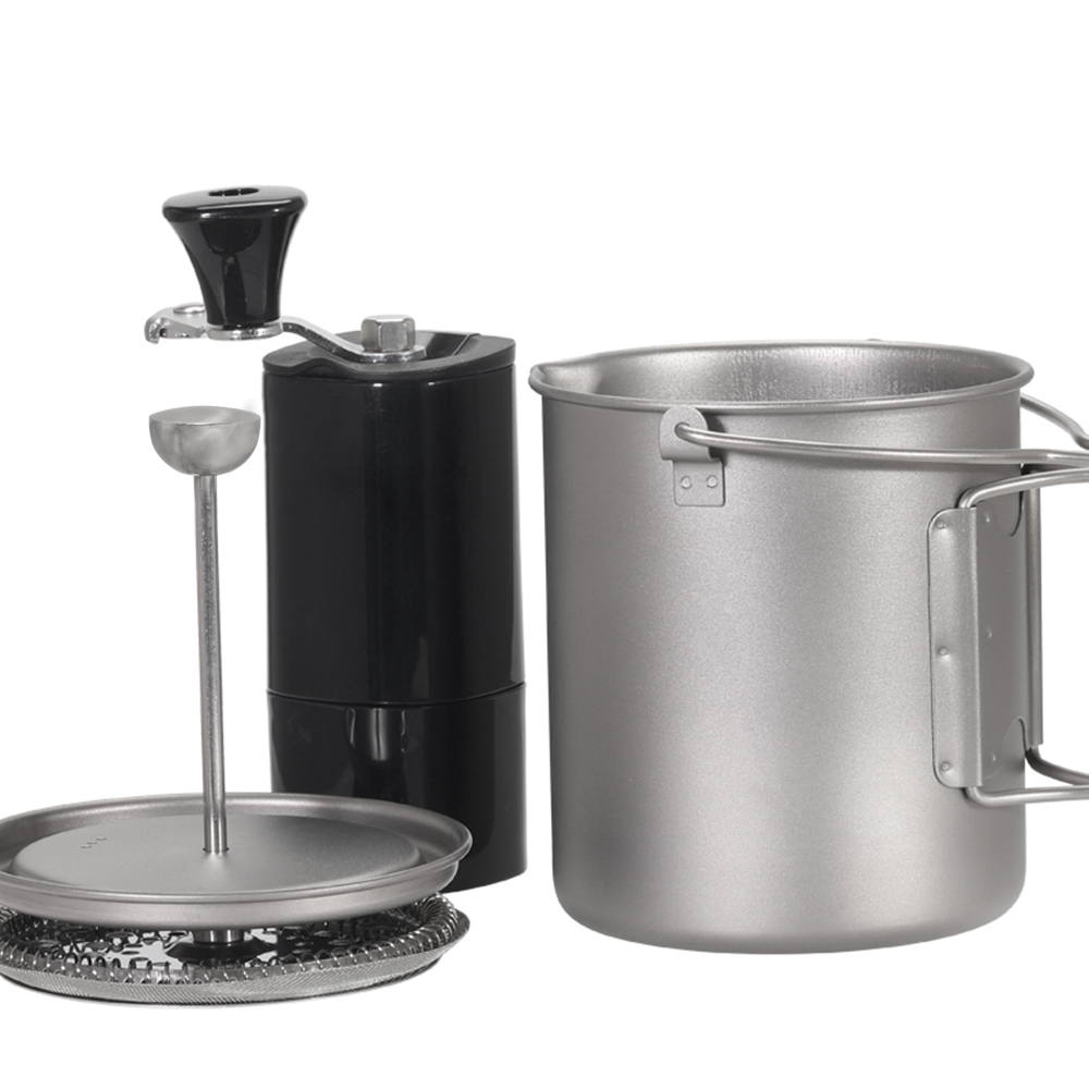 Lixada 750ml Titanium Coffee C - огляд і ціна Camping Cooking Set Stainless Steel