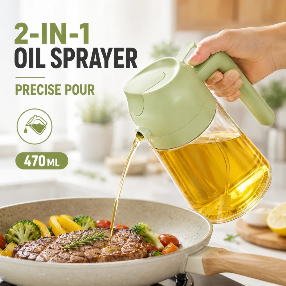2 in 1 Olive Oil Sprayer Dispe - огляд і ціна Camping Cooking Area