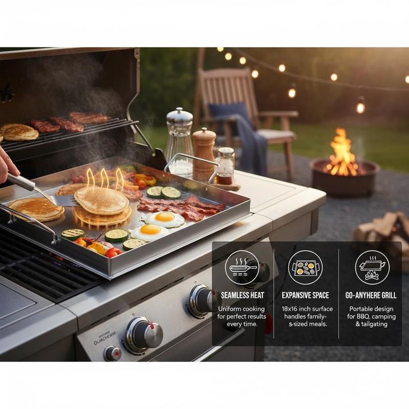 Universal Flat Top Griddle 18x - огляд і ціна Cooking Outdoor Camping