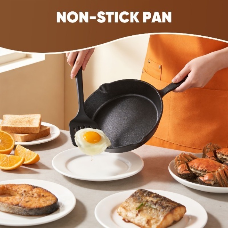 3PCS Cast Iron Skillet Set 6/8 - огляд і ціна Camping Cooking Without Gas