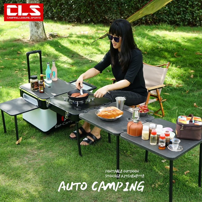 Portable Mobile Camping Kitche - огляд і ціна Camping Cooking Table