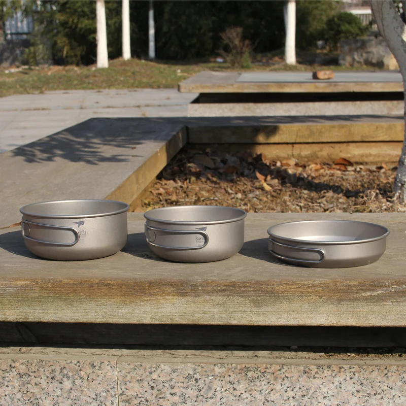 Keith 3PCS Titanium Cookware P - огляд і ціна Camping Cooking Set Stainless Steel