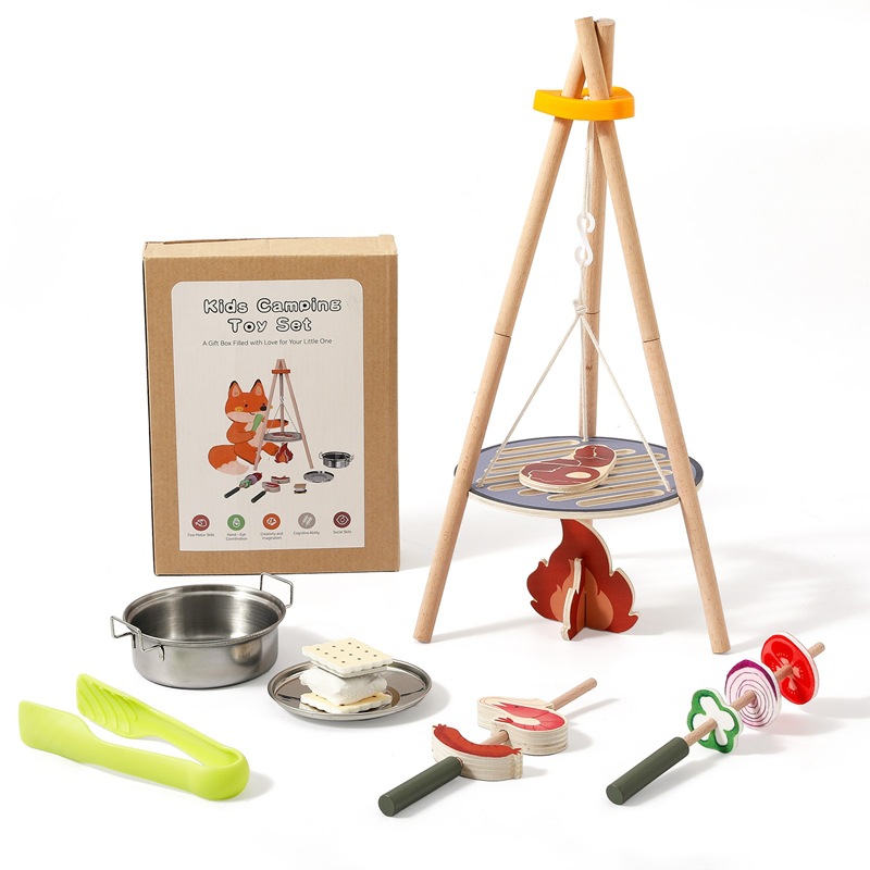 Wooden Kids Camping Barbecue T - огляд і ціна Camping Cooking With Kids