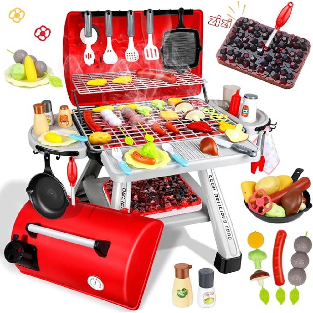 Barbecue Grill Toy Set Kids BB - огляд і ціна Camping Cooking With Kids