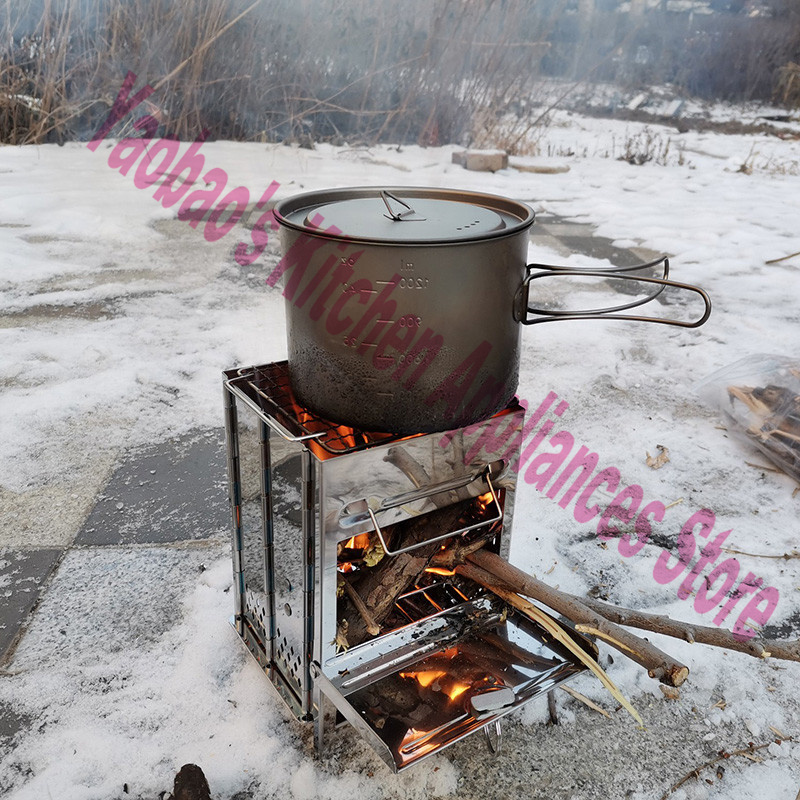 Wood Stove Outdoor Camping Equ - огляд і ціна Camping Cooking Area